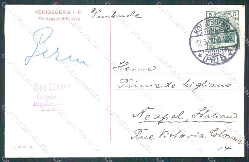 Russland Kaliningrad Konigsberg Schlossteichbrucke AK ansichtskarten XC7543 – retro