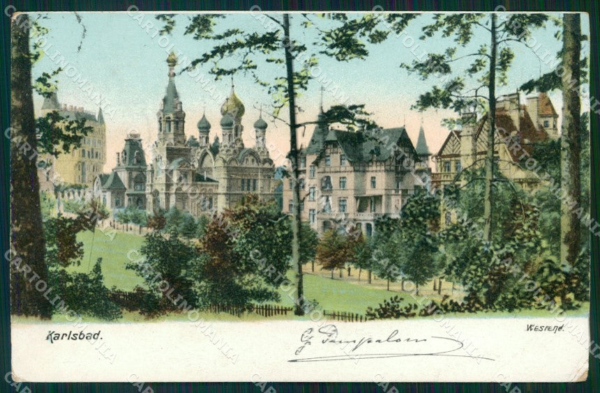 Czech Republic Karlovy Vary Karlsbad AK ansichtskarten XC7559 – fronte