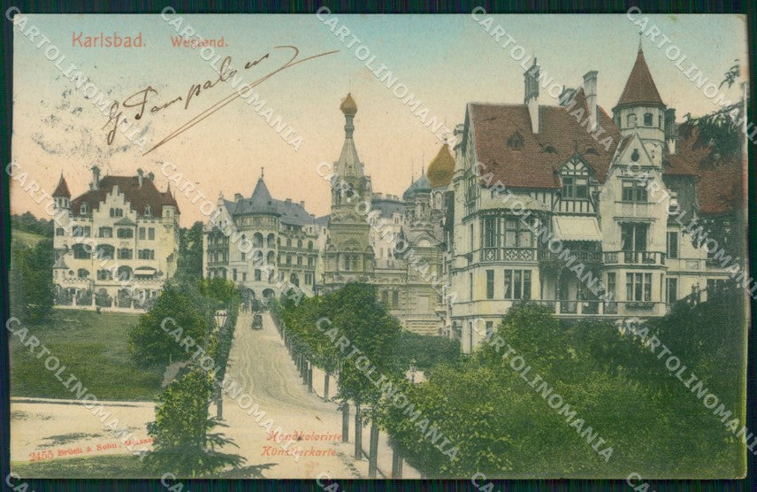 Czech Republic Karlovy Vary Karlsbad Westend AK ansichtskarten XC7563 – fronte