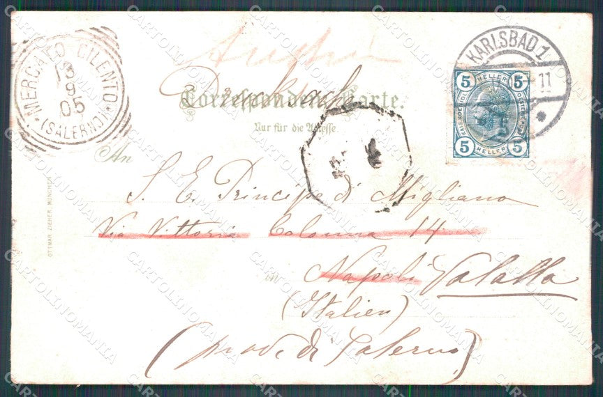 Czech Republic Karlovy Vary Karlsbad CORNER CREASED AK ansichtskarten XC7566 – retro