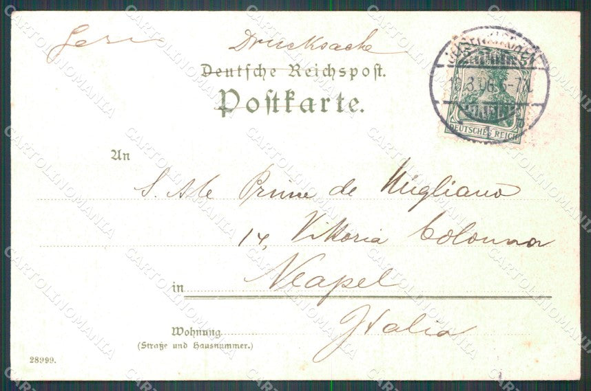Deutschland Baden Wurttemberg Karlsruhe CORNER CREASED AK ansichtskarten XC7568 – retro