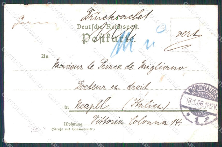 Deutschland Baden Wurttemberg Karlsruhe CREASED AK ansichtskarten XC7571 – retro