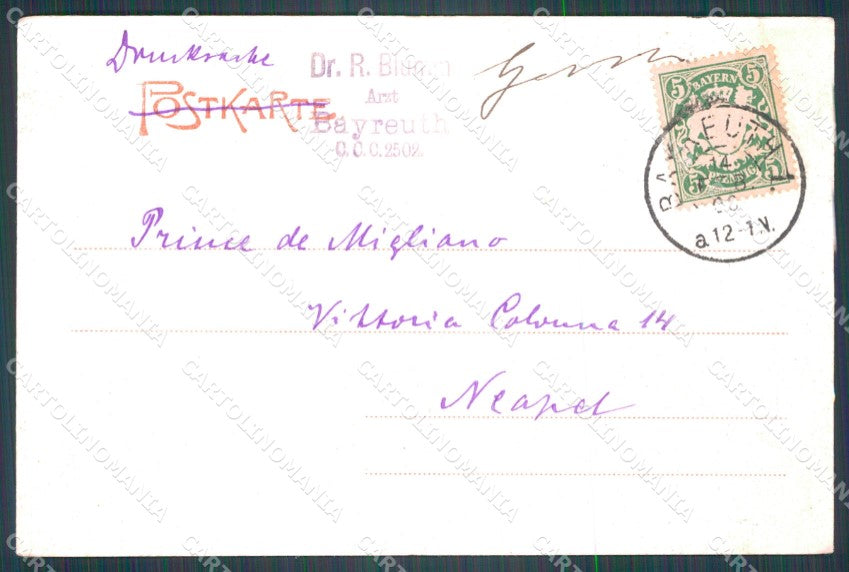 Deutschland Bayern Bayreuth Bad Berneck im Fichtelgebirge ansichtskarten XC7586 – retro