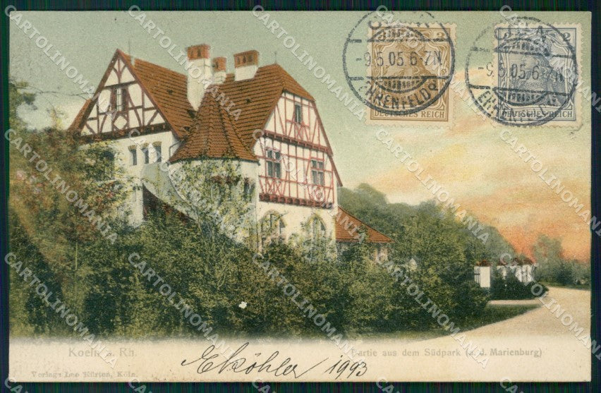 Deutschland Nordrhein Westfalen Koln am Rhein Sudpark AK ansichtskarten XC7588 – fronte