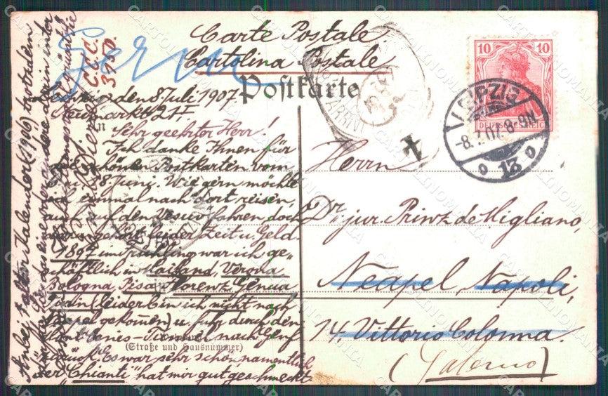 Deutschland Sachsen Leipzig Bismarckdenkmal AK ansichtskarten XC7601 – retro