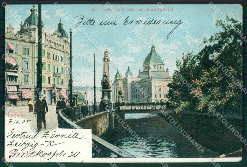 Deutschland Sachsen Leipzig CORNER CREASED AK ansichtskarten XC7602 – fronte