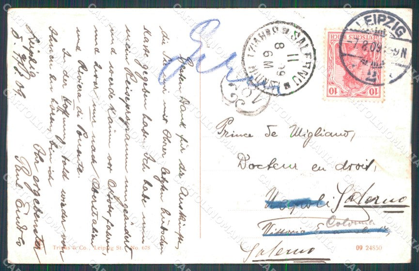 Deutschland Sachsen Leipzig Jubilaum Universitat Owl AK ansichtskarten XC7605 – retro