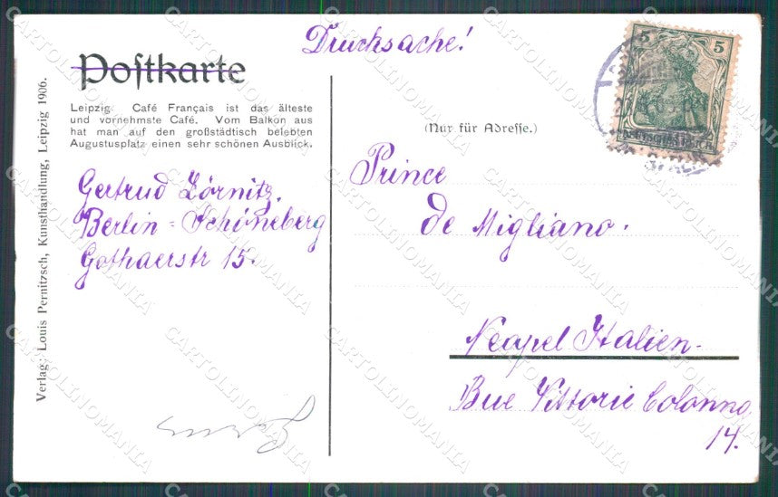 Deutschland Sachsen Leipzig Cafe Francais AK ansichtskarten XC7623 – retro