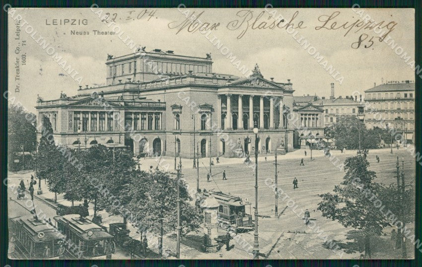 Deutschland Sachsen Leipzig Neues Theater TRIMMED AK ansichtskarten XC7631 – fronte