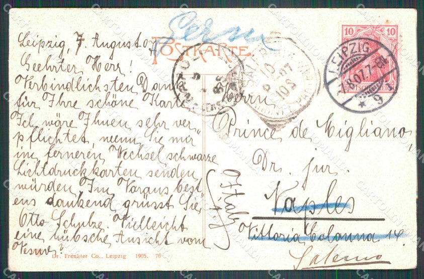 Deutschland Sachsen Leipzig Neues Theater CORNER CREASED ansichtskarten XC7633 – retro