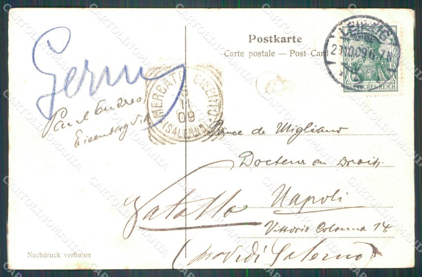Deutschland Sachsen Leipzig Siegesdenkmal CORNER CREASED ansichtskarten XC7636 – retro