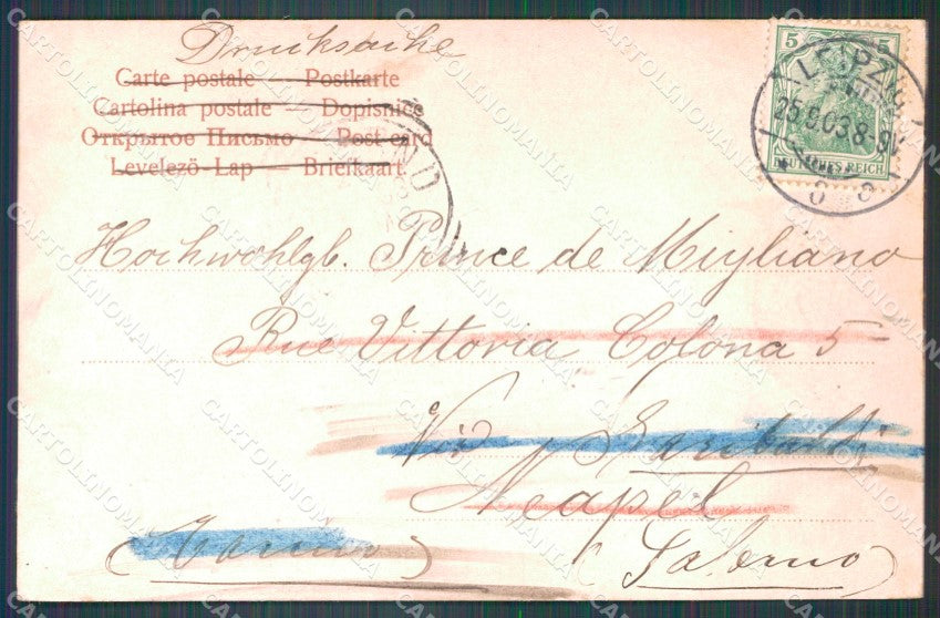 Deutschland Sachsen Leipzig Blucherplatz AK ansichtskarten XC7639 – retro
