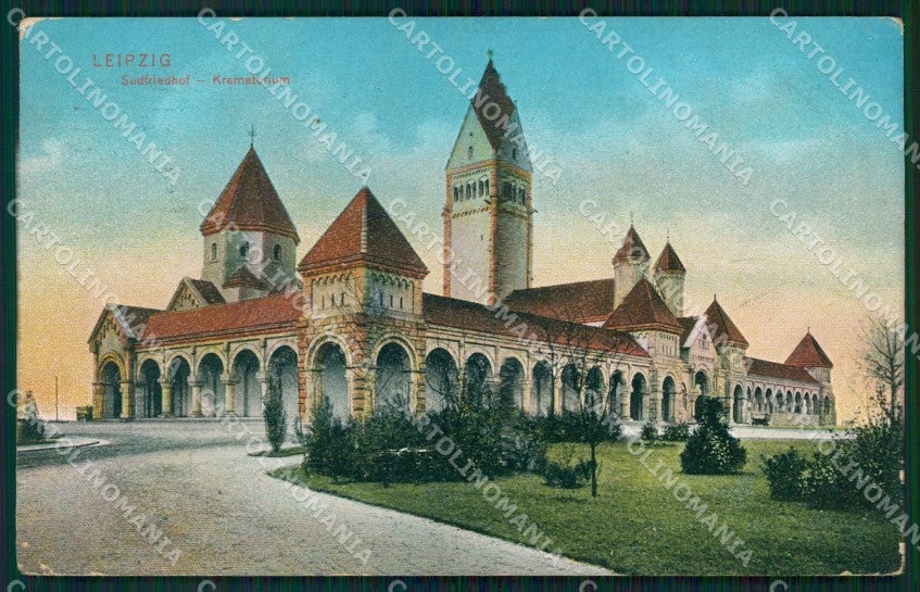 Deutschland Sachsen Leipzig Krematorium WRINKLES AK ansichtskarten XC7643 – fronte