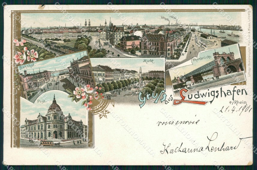 Deutschland Rheinland Pfalz Ludwigshafen am Rhein Gruss AK ansichtskarten XC7649 – fronte
