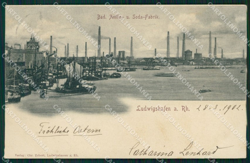 Deutschland Rheinland Pfalz Ludwigshafen am Rhein Fabrik ansichtskarten XC7658 – fronte