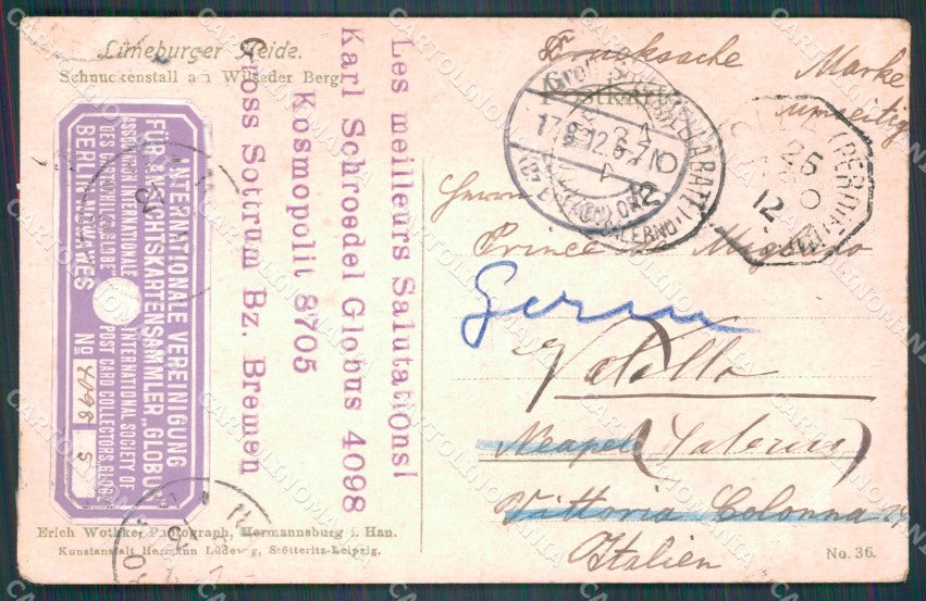 Deutschland Sachsen Luneburg Heath CORNER CREASED AK ansichtskarten XC7687 – retro