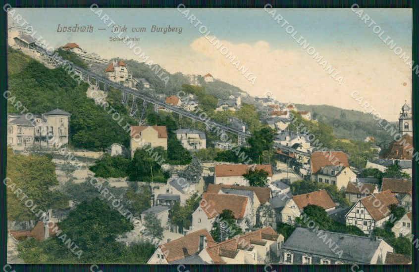 Deutschland Sachsen Dresden Loschwitz Blick vom Burgberg ansichtskarten XC7704 – fronte