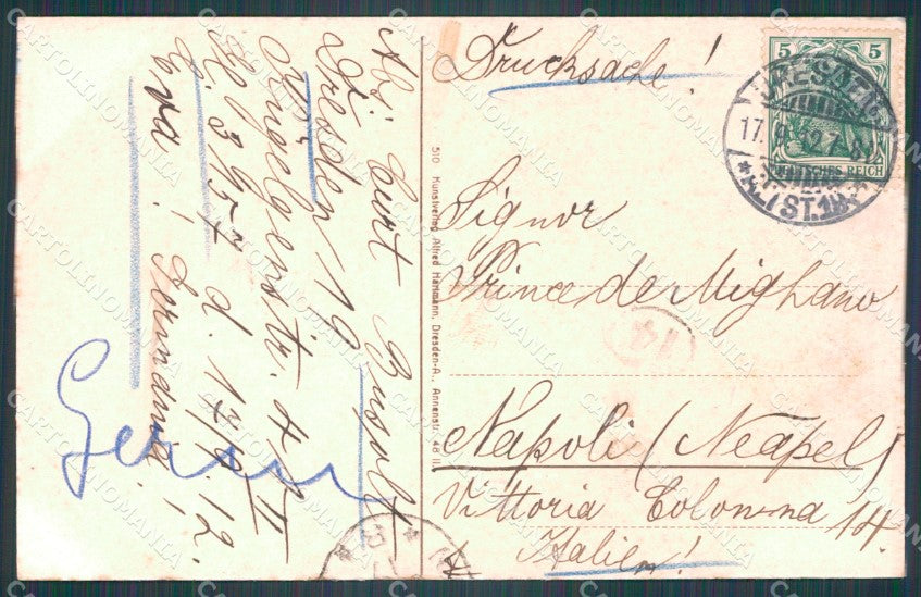 Deutschland Sachsen Dresden Loschwitz Blick vom Burgberg ansichtskarten XC7704 – retro