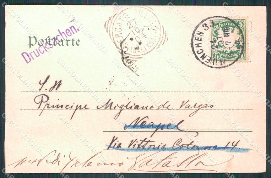 Deutschland Bayern Munchen Prinzregentenbrucke AK ansichtskarten XC7710 – retro