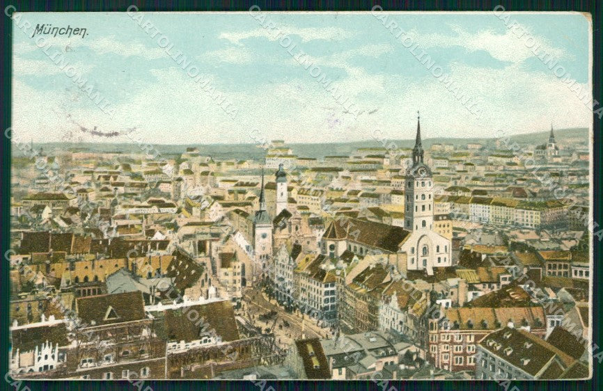 Deutschland Bayern Munchen CORNER CREASED AK ansichtskarten XC7711 – fronte