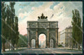 Deutschland Bayern Munchen Siegestor CORNER CREASED AK ansichtskarten XC7732 – fronte