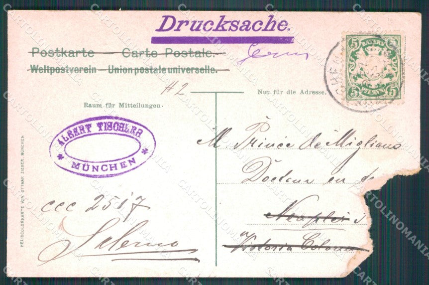 Deutschland Bayern Munchen ABRADED AK ansichtskarten XC7733 – retro