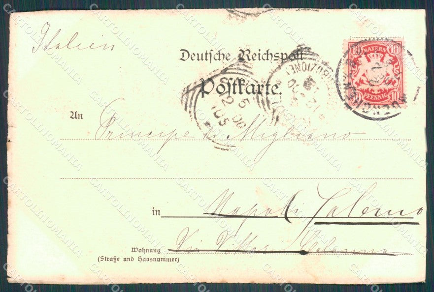 Deutschland Bayern Munchen Marienplatz TEARED AK ansichtskarten XC7745 – retro