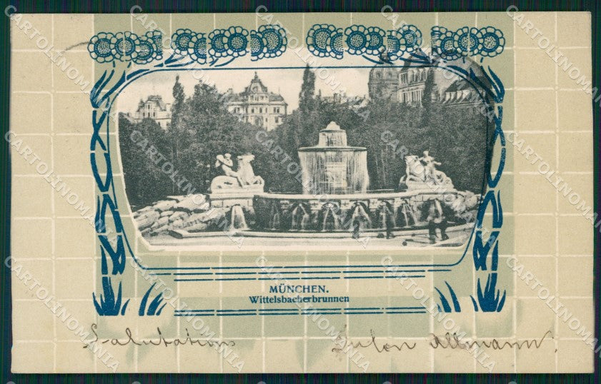 Deutschland Bayern Munchen Wittelsbacherbrunnen AK ansichtskarten XC7768 – fronte