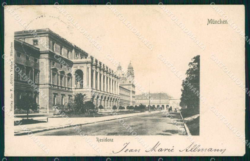 Deutschland Bayern Munchen Residenz TRIMMED AK ansichtskarten XC7772 – fronte