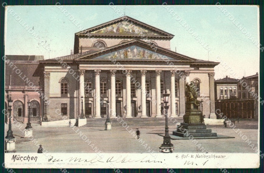 Deutschland Bayern Munchen Nationaltheater AK ansichtskarten XC7779 – fronte