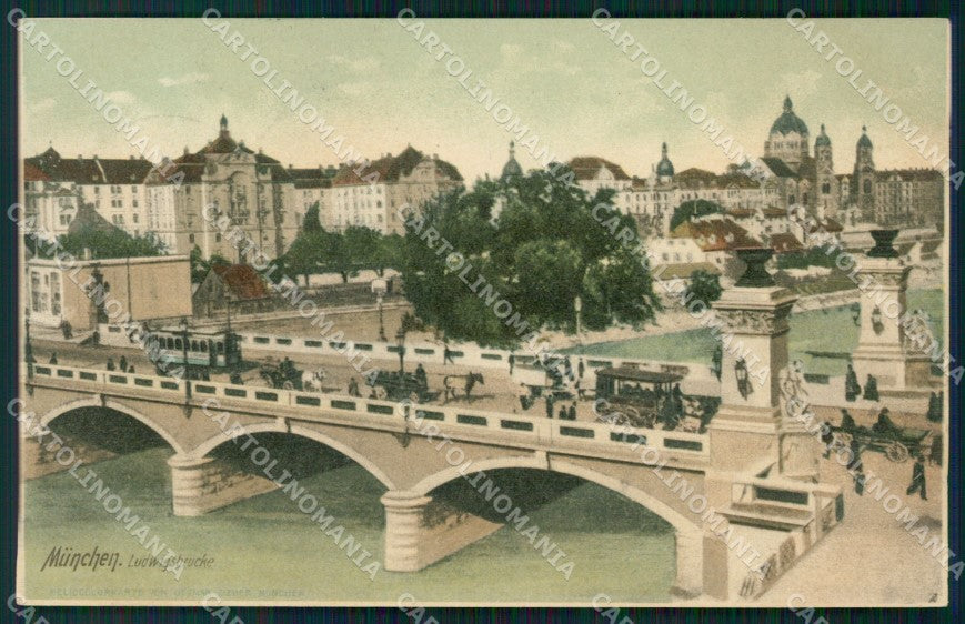 Deutschland Bayern Munchen Ludwigbrucke AK ansichtskarten XC7781 – fronte