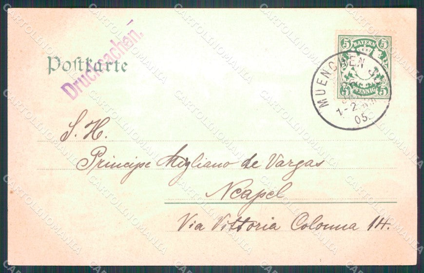 Deutschland Bayern Munchen Ludwigbrucke AK ansichtskarten XC7781 – retro