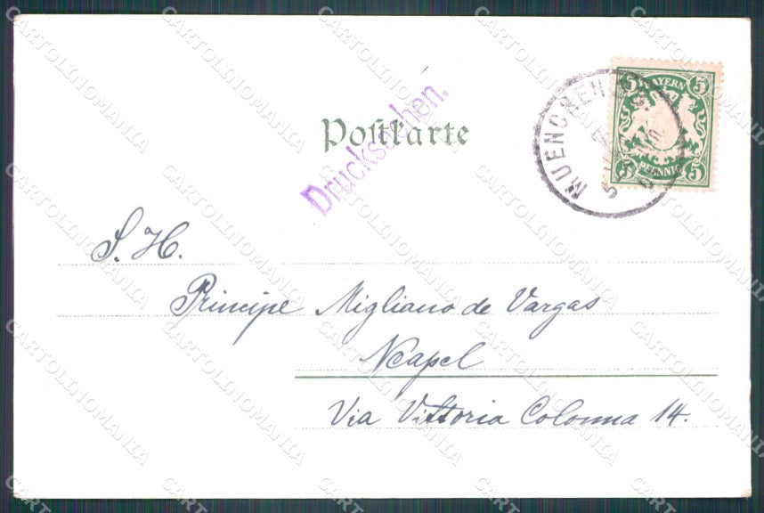 Deutschland Bayern Munchen Neudeggergarten AK ansichtskarten XC7784 – retro