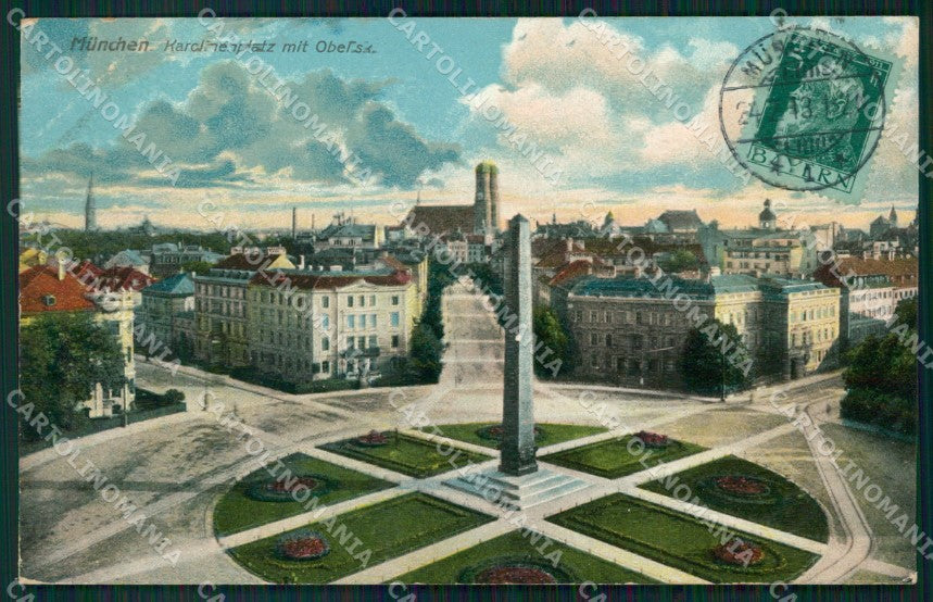 Deutschland Bayern Munchen Obelisk AK ansichtskarten XC7794 – fronte