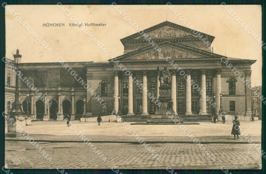 Deutschland Bayern Munchen Hoftheater WRINKLESAK ansichtskarten XC7795 – fronte
