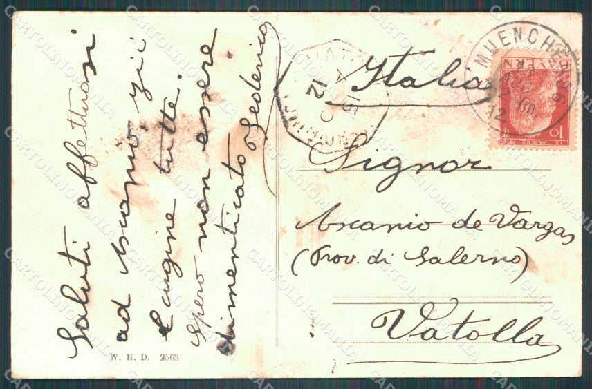 Deutschland Bayern Munchen Hoftheater WRINKLESAK ansichtskarten XC7795 – retro