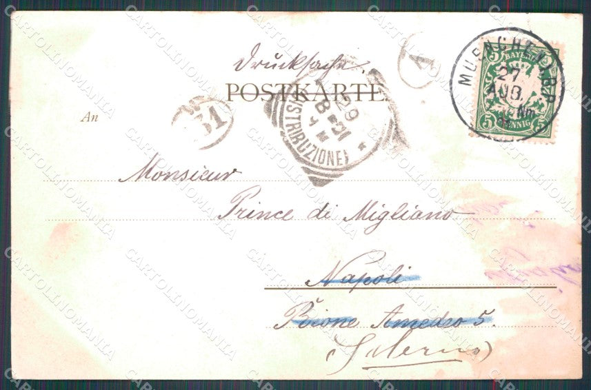Deutschland Bayern Munchen Prinzregententheater ABRADED CREASED AK XC7806 – retro