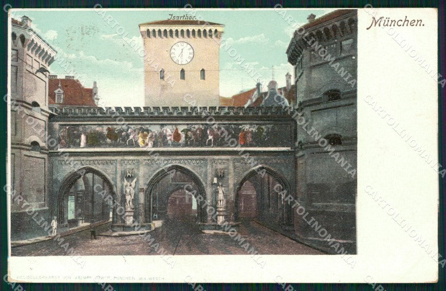 Deutschland Bayern Munchen Isarthor AK ansichtskarten XC7808 – fronte