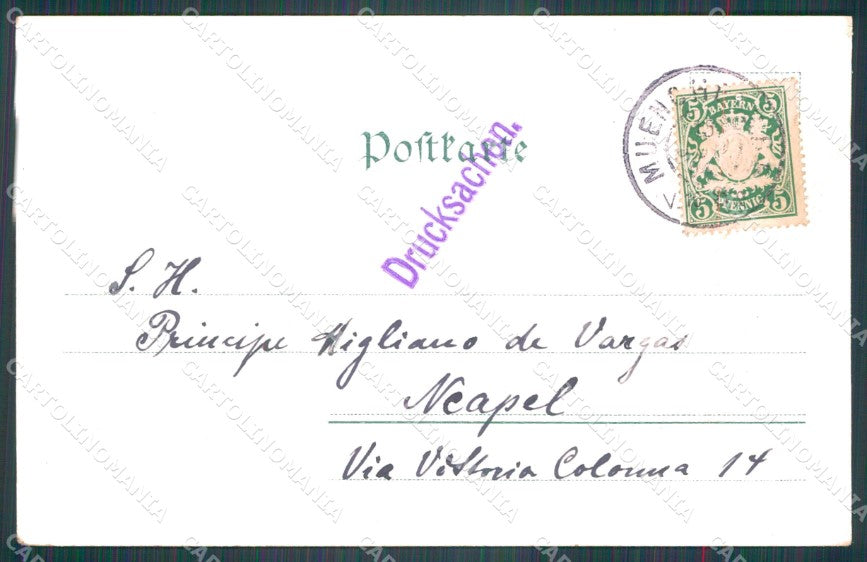 Deutschland Bayern Munchen Garten AK ansichtskarten XC7812 – retro