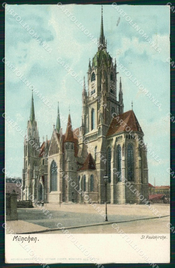 Deutschland Bayern Munchen St Paulskirche AK ansichtskarten XC7814 – fronte