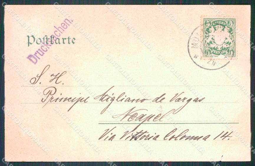 Deutschland Bayern Munchen Nationalmuseum TEARED AK ansichtskarten XC7816 – retro