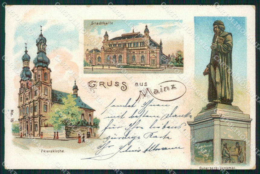 Deutschland Rheinland Pfalz Mainz Gruss aus AK ansichtskarten XC7821 – fronte