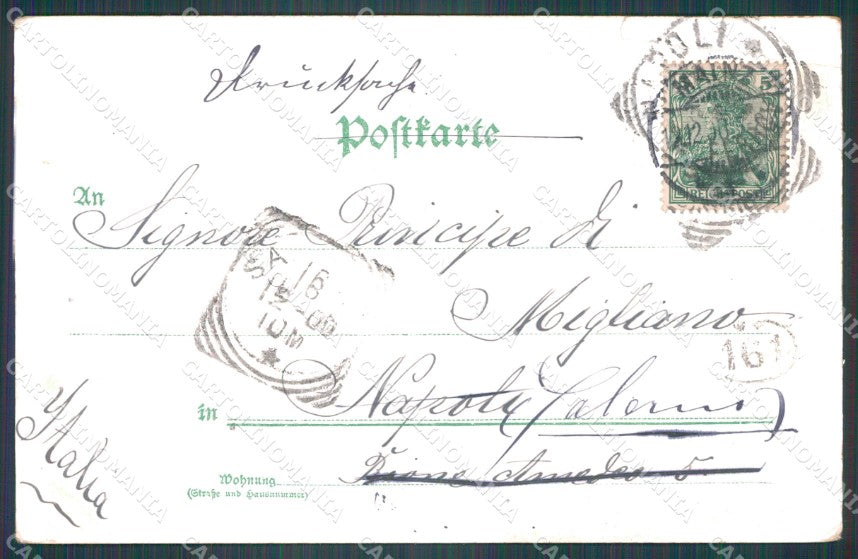 Deutschland Rheinland Pfalz Mainz Gruss aus CREASED TEARED ansichtskarten XC7826 – retro