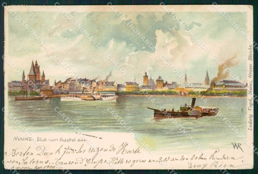 Deutschland Rheinland Pfalz Mainz Blick vom Kastel aus AK ansichtskarten XC7827 – fronte