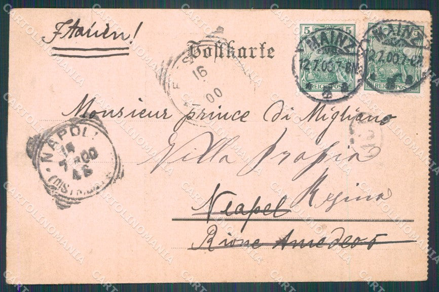 Deutschland Rheinland Pfalz Mainz Marktbrunnen TEARED AK ansichtskarten XC7832 – retro