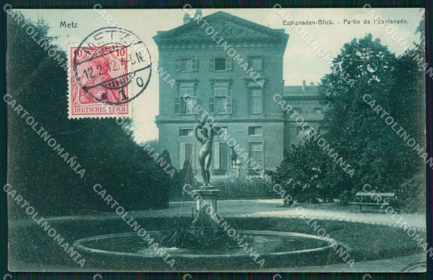 France Alsace Metz Esplanaden Blick CORNER CRESED AK ansichtskarten XC7853 – fronte