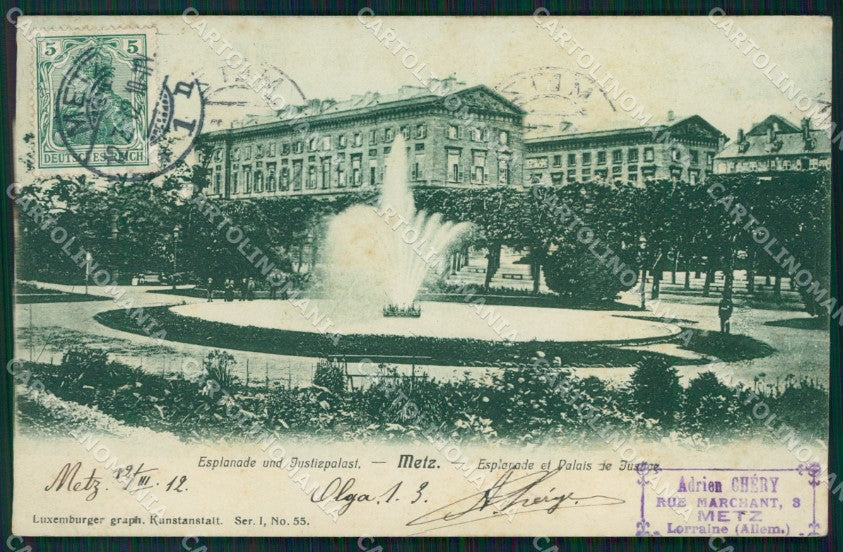 France Alsace Metz Justizpalast AK ansichtskarten XC7856 – fronte