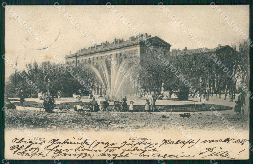 France Alsace Metz Esplanade AK ansichtskarten XC7857 – fronte
