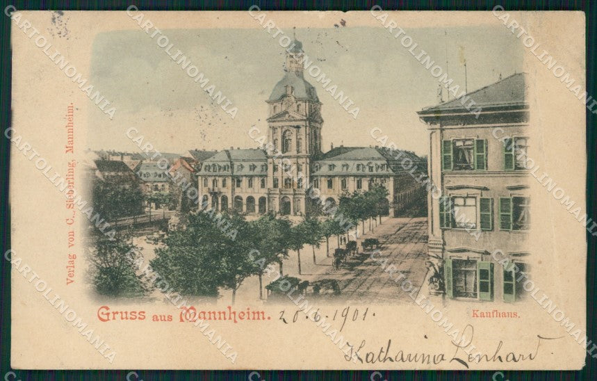 Deutschland Baden Wurttemberg Mannheim Kaufhaus CREASED AK ansichtskarten XC7864 – fronte