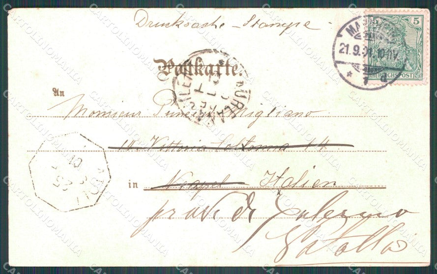 Deutschland Baden Wurttemberg Mannheim Bahnhof AK ansichtskarten XC7870 – retro